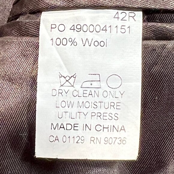 Calvin Klein Brown Sport Suit Jacket Blazer 42 R Wool - Picture 4 of 7